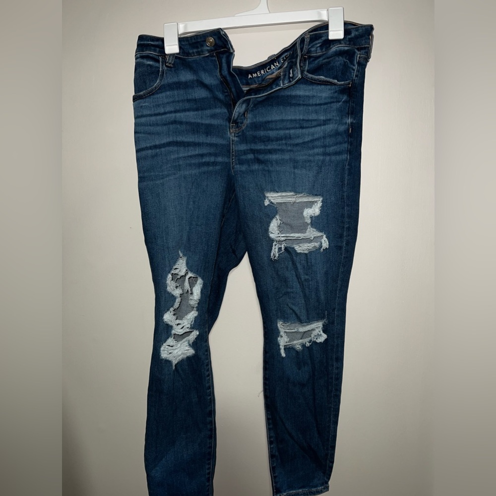American Eagle high rise jegging dark wash